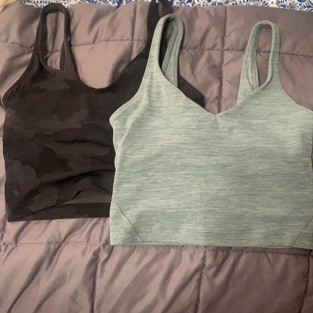 Black and green lulu align tanks